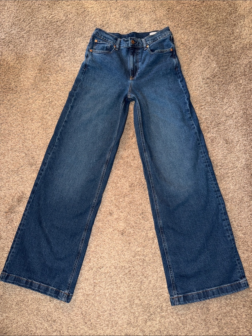 Gap High Rise Stride Wide Leg Jeans size 29/8L